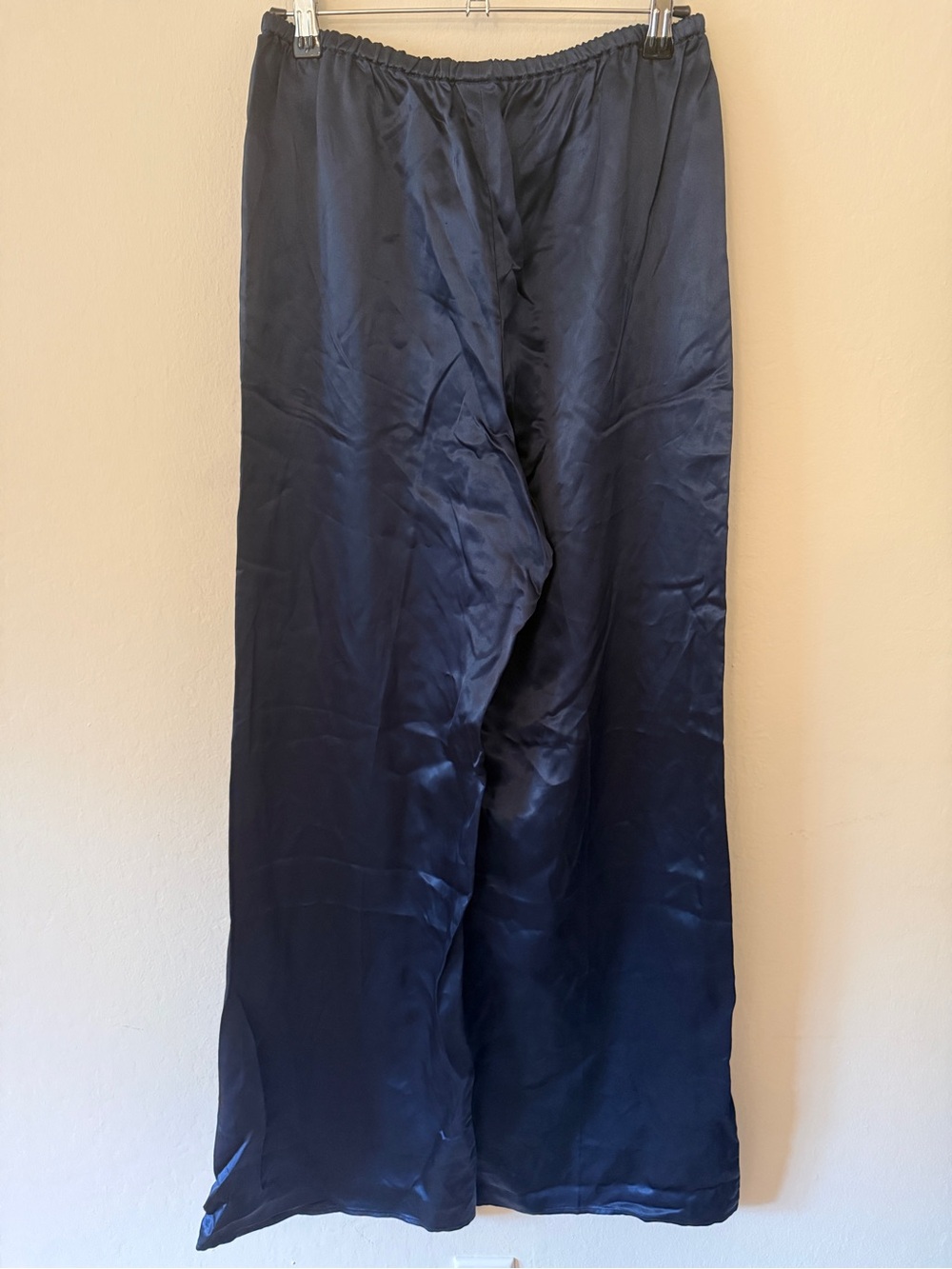 NWT JCrew Tall Cosmo pant in luster charmeuse - Navy - Small Tall - CN716 - Picture 7 of 14
